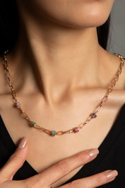 Heliophilia Silver Collar CK9744 Dorado